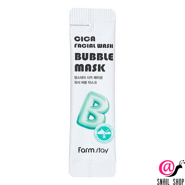 FARMSTAY Пузырьковая маска с центеллой Cica Facial Wash Bubble Mask