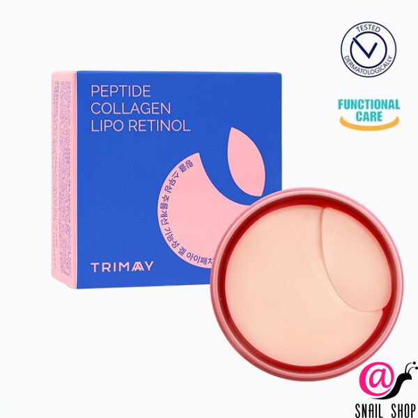 TRIMAY Гидрогелевые патчи с пептидами и ретинолом Wrinkle Smoothing Gel Eye Patch