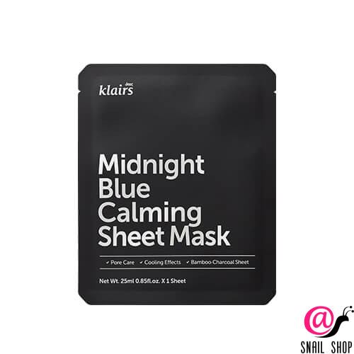 KLAIRS Тканевая маска успокаивающая Midnight Blue Calming Sheet Mask