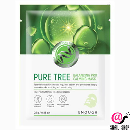 ENOUGH Тканевая маска с экстрактом чайного дерева Pure Tree Balancing Pro Calming Mask