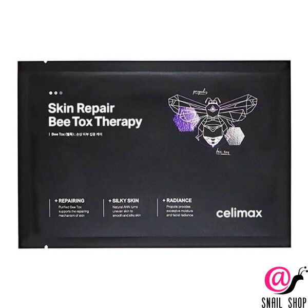 CELIMAX Тканевая для лица с прополисом и пчелиным ядом Skin Repair Bee Tox Therapy Mask