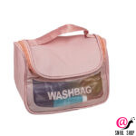 KRISTALLER Косметичка женская Washbag zippered envelope, розовый