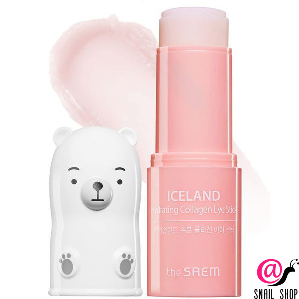 THE SAEM Бальзам для кожи вокруг глаз охлаждающий Iceland Hydrating Collagen Eye Stick