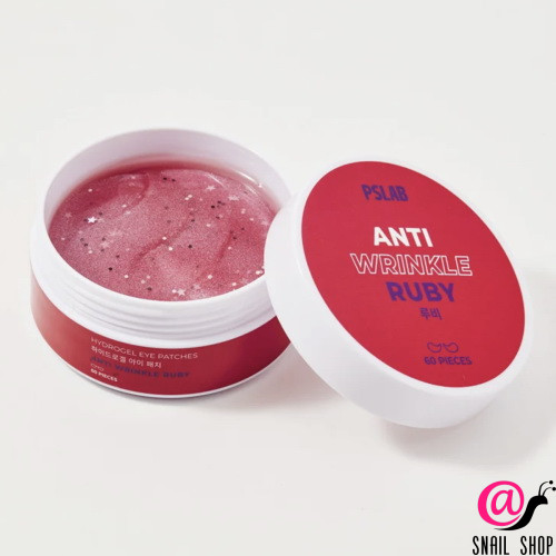 PSLAB Антивозрастные патчи с рубиновой пудрой Hydrogel Eye Patches Anti Wrinkle Ruby Powder