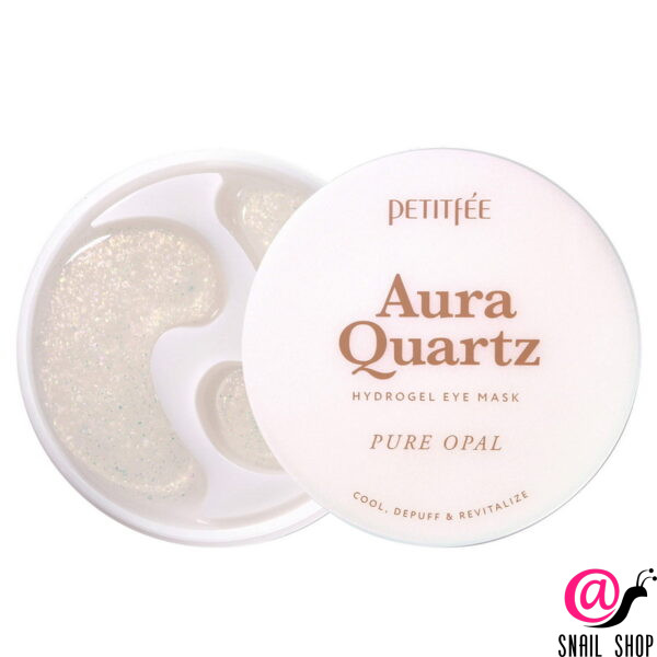 PETITFEE Патчи охлаждающие против морщин и отеков Aura Quartz Hydrogel Eye Mask Pure Opal