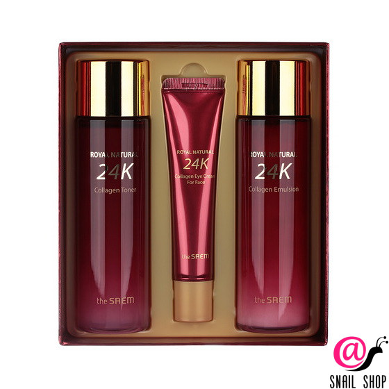 THE SAEM Набор для лица уходовый антивозрастной ROYAL NATURAL 24K Collagen Skin Care 2 Set