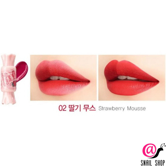 THE SAEM Тинт-мусс для губ конфетка Saemmul Mousse Candy Tint 02 Strawberry