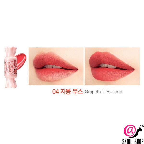 THE SAEM Тинт-мусс для губ конфетка Saemmul Mousse Candy Tint 04 Grapefruit