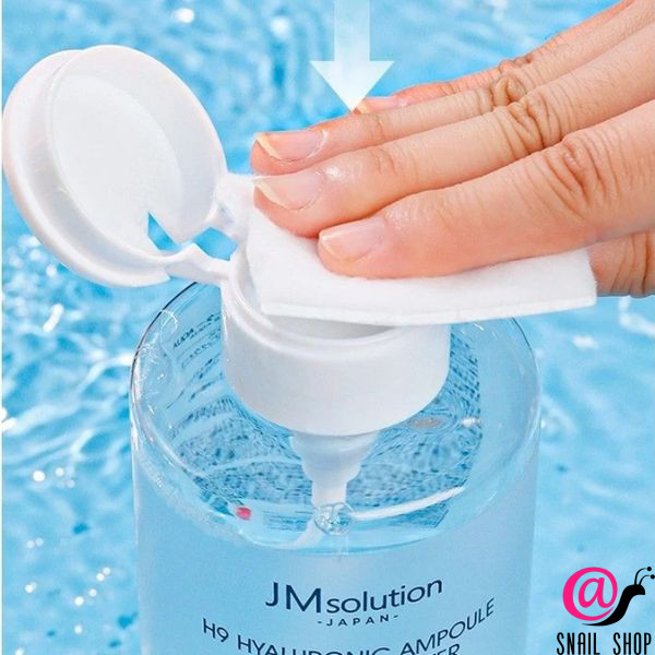 JM SOLUTION Вода для лица очищающая с гиалуроном Japan Cleansing Water H9 Hyaluronic Ampoule Aqua