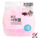 SUNGBO Мочалка для душа Cleamy Flower Rose Shower Ball