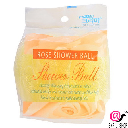 SUNGBO Мочалка для душа Cleamy Flower Rose Shower Ball