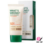 FRUDIA Солнцезащитный крем для чувствительной кожи What’s Wrong Help Cicaderm Sun Cream SPF50+ PA++++