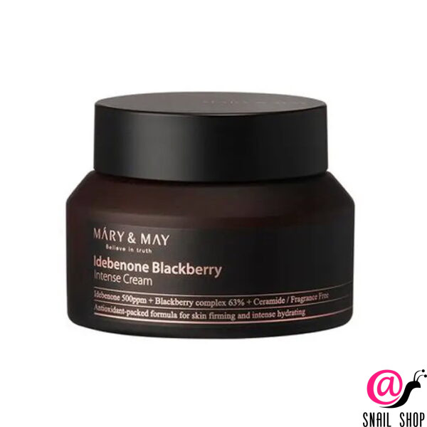 MARY&MAY Крем для лица с идебеноном и ежевичным комплексом Idebenone Blackberry Intense Cream