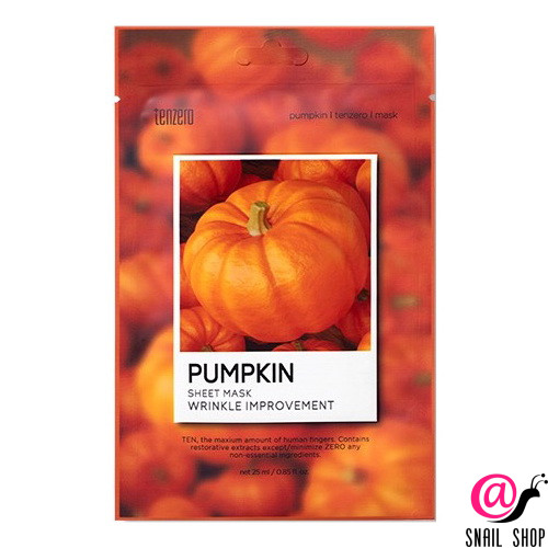 TENZERO Тканевая маска для лица с экстрактом тыквы Pumpkin Sheet Mask