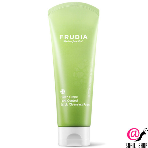 FRUDIA Пенка-скраб для глубокого очищения пор Green Grape Pore Control Scrub Cleansing Foam