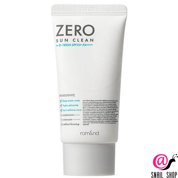 ROM&ND Крем солнцезащитный лёгкий освежающий Zero Sun Clean 01.Fresh SPF50+PA++++