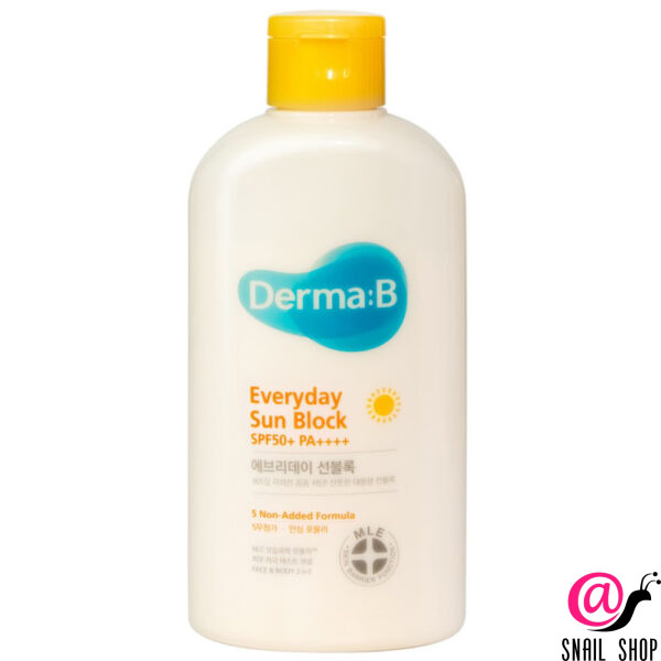 DERMA:B Ламеллярный солнцезащитный лосьон для лица и тела Everyday Sun Block SPF50+ PA++++