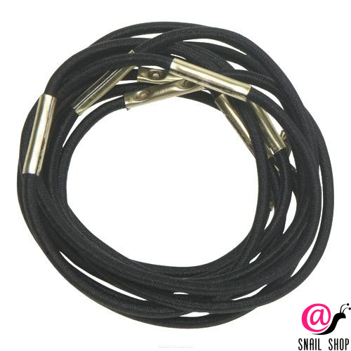 DEWAL Резинки для волос RE-024 Midi, черный, 10 шт