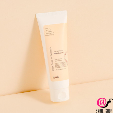OTTIE Очищающая пенка для проблемной кожи лица с салициловой кислотой Blemish Clean Foam Cleanser