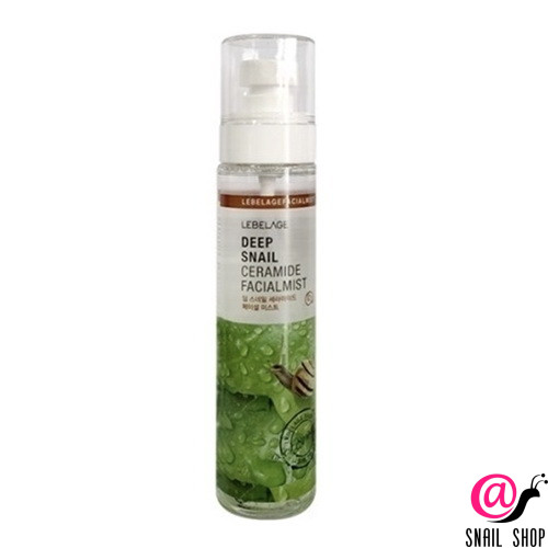 LEBELAGE Спрей для лица с керамидами и улиточным муцином увлажняющий Deep Snail Ceramide