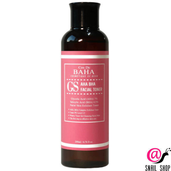 COS DE BAHA Тоник-эксфолиант с кислотами для проблемной кожи AHA/BHA GS Toner
