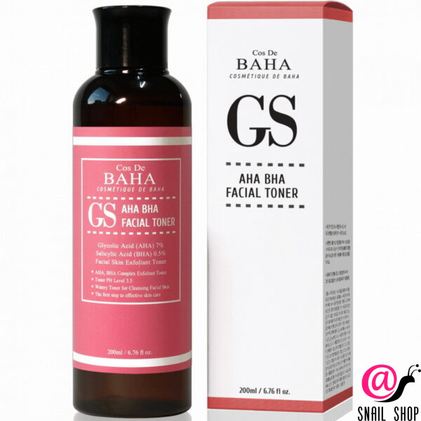 COS DE BAHA Тоник-эксфолиант с кислотами для проблемной кожи AHA/BHA GS Toner