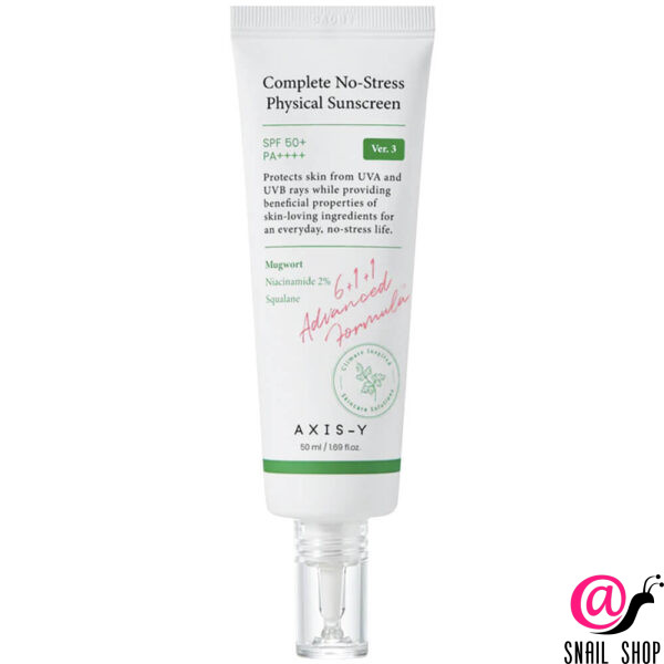 AXIS-Y Лёгкий минеральный санскрин Complete No-Stress Physical Sunscreen V. 3 SPF50+ PA++++