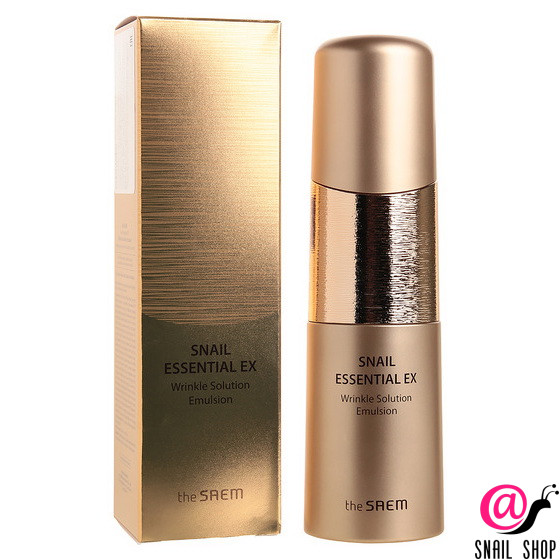 THE SAEM Эмульсия для лица антивозрастная Snail Essential Ex Wrinkle Solution Emulsion