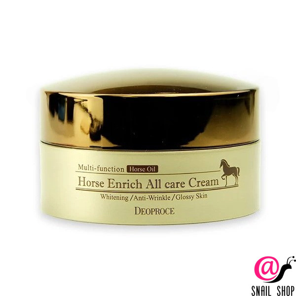 DEOPROCE Крем для лица питательный с лошадиным жиром Horse Enrich All Care Cream