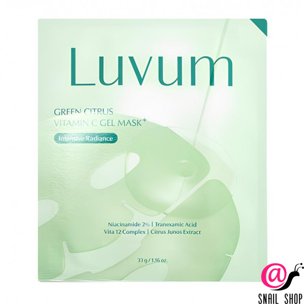 LUVUM Гидрогелевая маска с витамином С Green Citrus Vitamin C Gel Mask