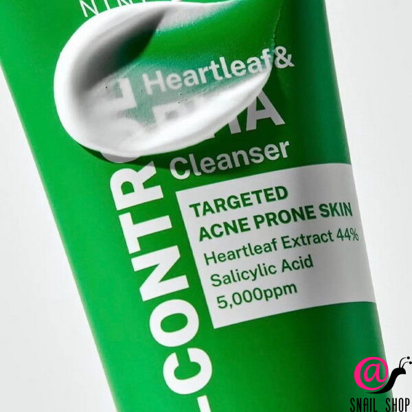 NINE LESS Пенка очищающая для проблемной кожи A-Control Heartleaf & BHA Cleanser