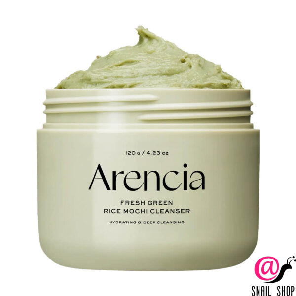 ARENCIA Пенка для глубокого очищения кожи с зелёным чаем и центеллой Fresh Green Rice Mochi Cleanser