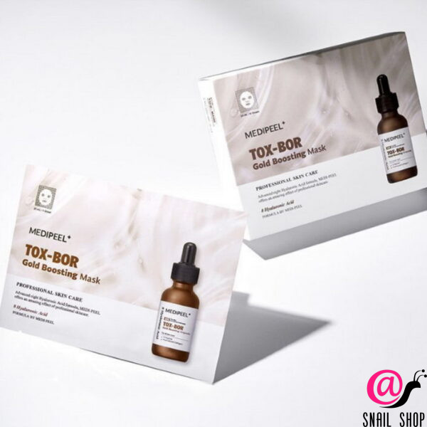MEDI-PEEL Увлажняющая тканевая маска-бустер с золотом и пептидами Tox-Bor Gold Boosting Mask