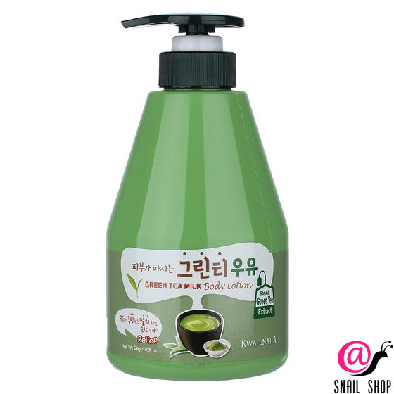 WELCOS Лосьон для тела с ароматом зеленого чая Kwailnara Green Tea Milk Body Lotion