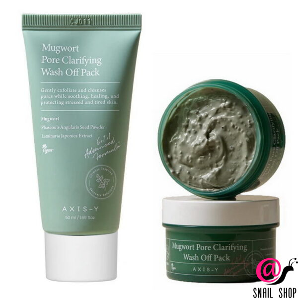 AXIS-Y Глубоко очищающая глиняная маска с полынью Mugwort Pore Clarifying Wash Off Pack
