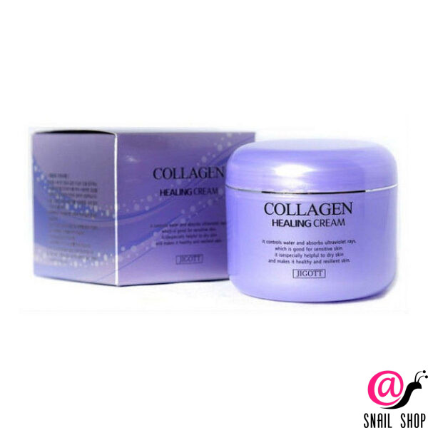 JIGOTT Питательный ночной крем с коллагеном Collagen Healing Cream