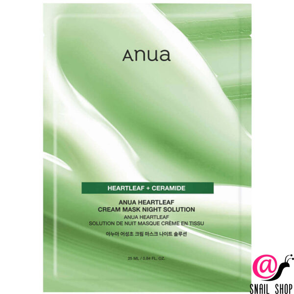 ANUA Барьерная тканевая крем-маска с хауттюйнией Heartleaf Cream Mask Night Solution