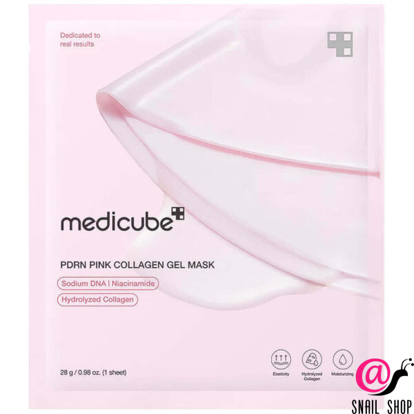 MEDICUBE Гидрогелевая маска с ПДРН и коллагеном PDRN Pink Collagen Gel Mask
