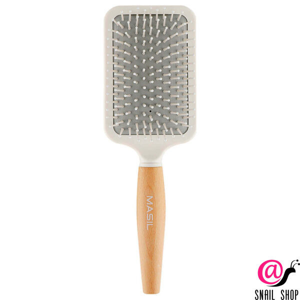 MASIL Расческа для волос с антистатическим эффектом Wooden Paddle Brush