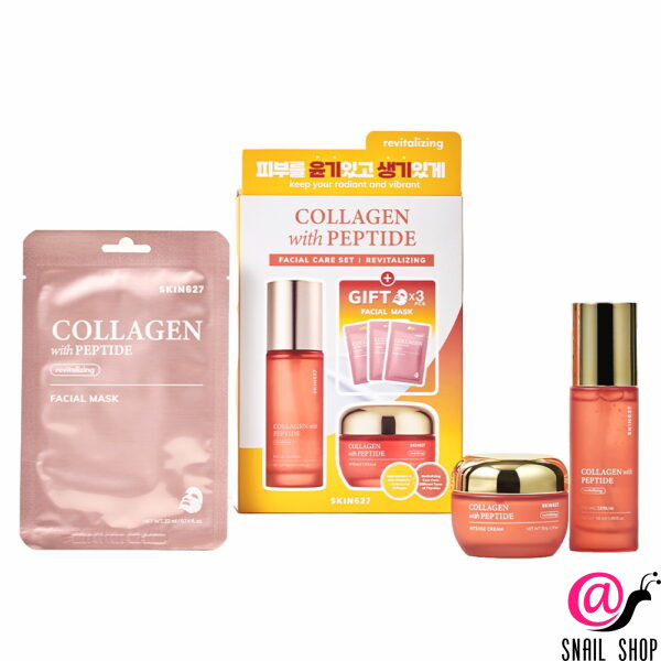 SKIN627 Набор для лица c коллагеном и пептидами Collagen with Peptide Facial Care Set