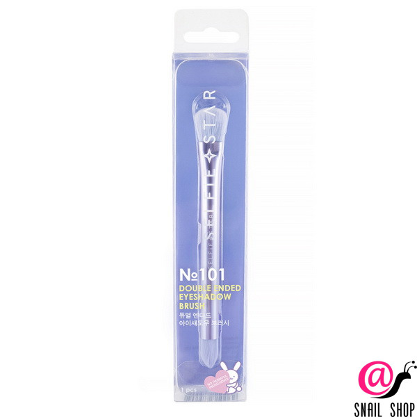 SELFIE STAR Кисть для теней ДВУСТОРОННЯЯ №101 Double Ended Eyeshadow Brush