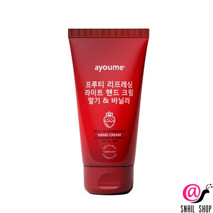 AYOUME Крем для рук с КЛУБНИКОЙ и ВАНИЛЬЮ Fruity Refreshing Light Hand Cream