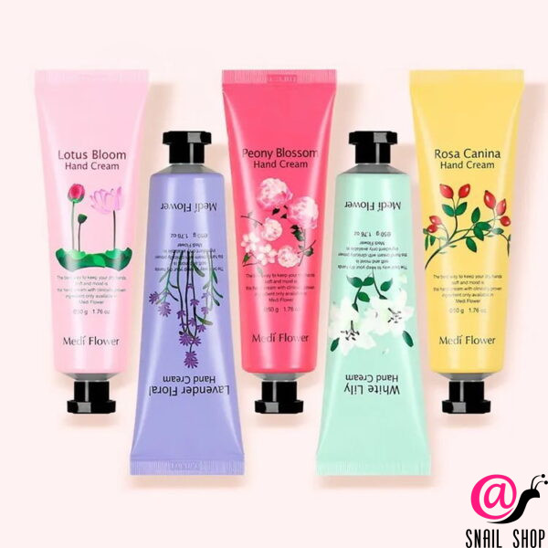 MEDI FLOWER Набор кремов для рук Цветочный Сад Flower Hand Cream Set The Secret Garden Of Five