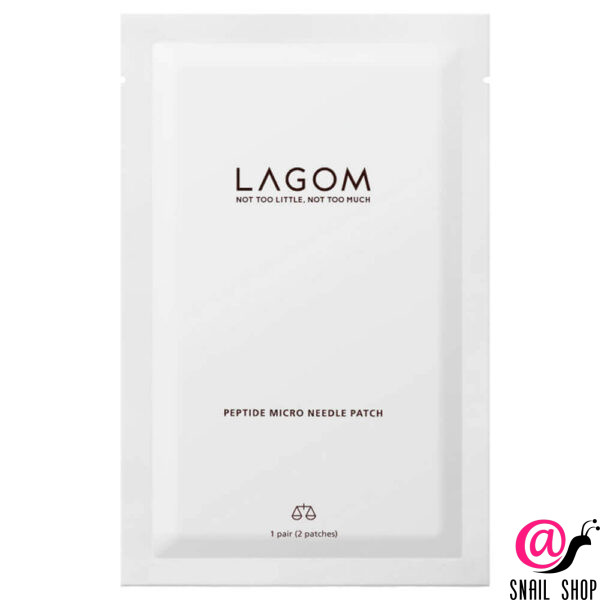 LAGOM Пептидные патчи с микроиглами от морщин под глазами 1 пара Peptide Micro Needle Patch