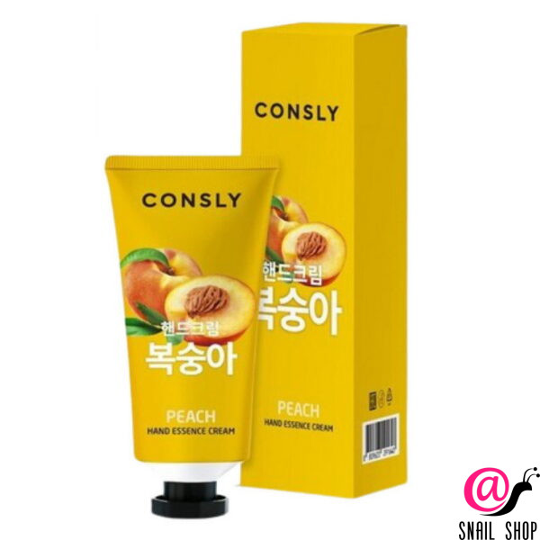 CONSLY Крем-сыворотка для рук с экстрактом персика Peach Hand Essence Cream