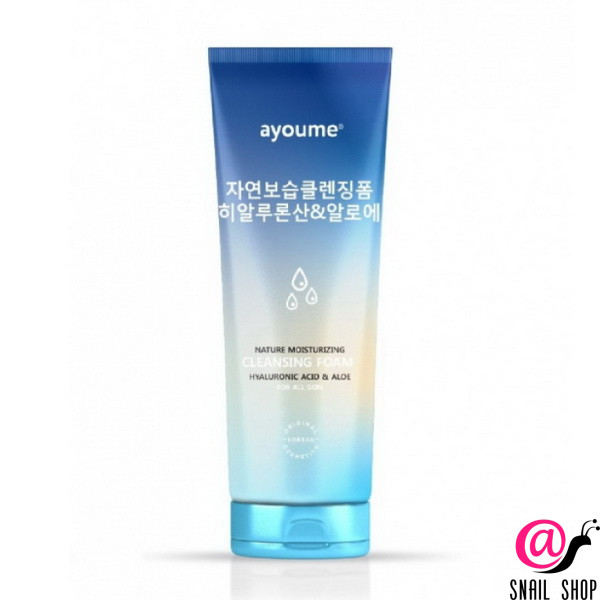 AYOUME Пенка для лица увлажняющая с гиалуроновой кислотой и алоэ Nature Moisturizing Cleansing Foam