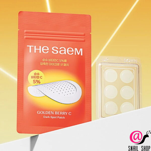 THE SAEM Осветляющие патчи с микроиглами Golden Berry C Dark Spot Patch
