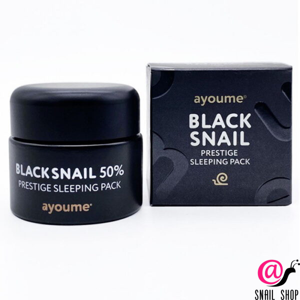 AYOUME Маска ночная для лица с муцином черной улитки Black Snail Prestige Sleeping Pack