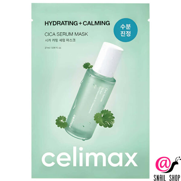 CELIMAX Маска тканевая успокаивающая на основе центеллы The Real Cica Calming Serum Mask