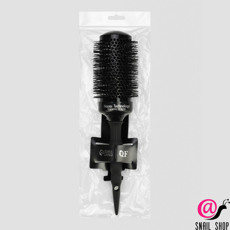 sima land Брашинг керамический premium, продуваемый, прорезиненная ручка, d=53/70 мм, 28.7 см черный SIMA LAND Брашинг керамический Premium, продуваемый, прорезиненная ручка, d=53/70 мм, 28.7 см черный